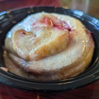 Not your average cinni breakfast, this is the Raspberry Roll! at Sweet Hazel & Co Grab & Go in Salt Lake City