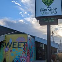 Beautiful mural on the way in. at Sweet Hazel & Co Grab & Go in Salt Lake City