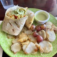 Breakfast burrito with cottage fries  at Sweet Hazel & Co Grab & Go in Salt Lake City