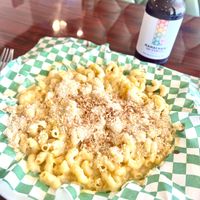 Macaroni and cheese w/ panko crumbs and Aloha kombucha   at Sweet Hazel & Co Grab & Go in Salt Lake City