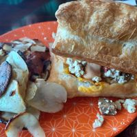 Puff Pastry Sando with Potatoes at Sweet Hazel & Co Grab & Go in Salt Lake City