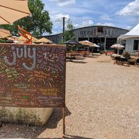 Plenty of inside and outdoor seating. at Central Machine Works in Austin