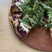 the it’s a vegan beet-zaa! pizza  at Bright Eye Brewing in Kamloops