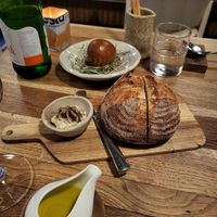 Yummy sourdough bread at 28 Posti in Milan