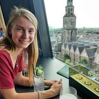 The view to the Martini tower at Nok in Groningen