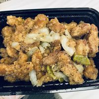 Black pepper (added garlic) chx —so so nummy! at Kuki in Hanover