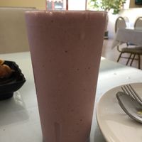 Strawberry smoothie 😊  at Loving Hut in Elk Grove