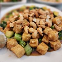 Cashew tofu at Loving Hut in Elk Grove
