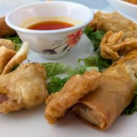 Appetizer sampler at Loving Hut in Elk Grove