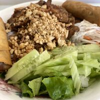 BBQ Vermicelli 😋 the faux beef has such a good texturee   at Loving Hut in Elk Grove