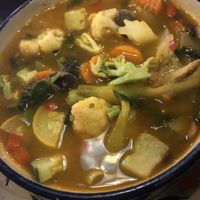 Veggie rice soup. Get it, thank me later  at Azul Mexicano in North Charleston