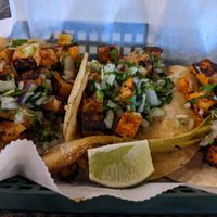 Tofu pastor tacos at Azul Mexicano in North Charleston