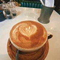 Dirty chai with oat milk  at Wright's in Bury St Edmunds