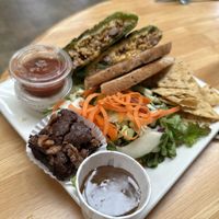 Vegetarian Mexican burrito   at Cafe Ono in Volcano