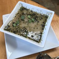 Mushroom miso soup at Cafe Ono in Volcano