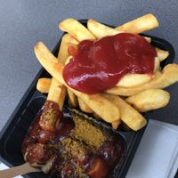 Currywurst mit Pommes  at My Curry Wurst in Cologne