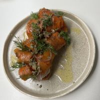 Vegan lox  at Sanki Atölye in Istanbul