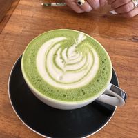 Matcha with soymilkk  at Familiars Coffee & Tea in Northampton