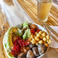 Curried Veg Bowl at Gracias Vida in La Guajira