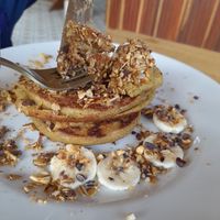 Pancakes.....seriously nice and very filling at Gracias Vida in La Guajira