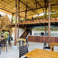 Inside the restaurant   at Gracias Vida in La Guajira