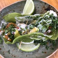 the califlor tacos at Gracias Vida in La Guajira