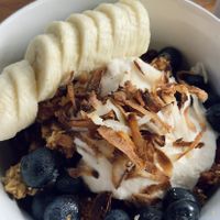 The homemade granola is delicious  at Gracias Vida in La Guajira