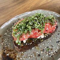 Italian toast   at Gracias Vida in La Guajira