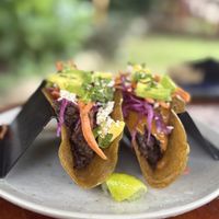 Tacos Al Pastor  at Gracias Vida in La Guajira