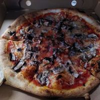 Fungi vegan town at Woody's Pizza in Hebden Bridge