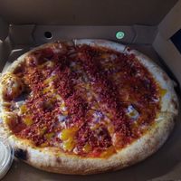 Vegan bad at Woody's Pizza in Hebden Bridge