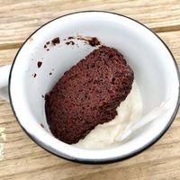 Brownie with ice cream at 6|15 VH in Villahermosa