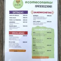 Menu page 1 of 2 at 6|15 VH in Villahermosa