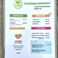 Menu page 2 of 2 at 6|15 VH in Villahermosa