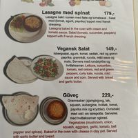 Vegan menu   at Øverlies Kafe - Zeki Cataltepe in Lillehammer