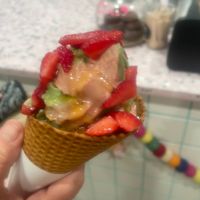 Christmas Strawberry & Matcha  at Pure Twist in Stone Harbor