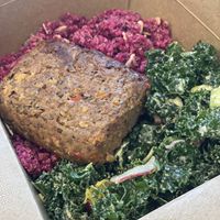 Vegan Christmas meatloaf with kale & beetroot quinoa salad #Veganuary at Nood Food in Kowloon