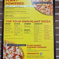 Menu at Toppers Pizza in Appleton