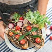 Basil Pesto Tomato at MOODs  in Chiang Mai