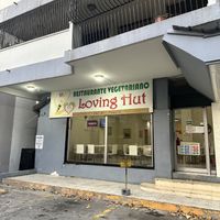 Outside  at Loving Hut in Panama City