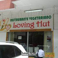 Outside the Loving Hut at Loving Hut in Panama City