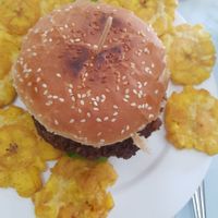 Loving hut burger at Loving Hut in Panama City