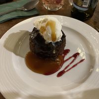 Sticky toffee puddingg  at Johnny Foxes & The Den in Inverness