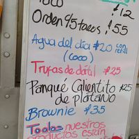 Menú at Los Veganos de Canasta in Mexico City