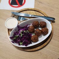 Фалафель с ореховым соусом at Go Vegan Cafe in Batumi