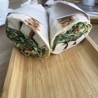 Part 2: tofu wrap (very big)  at Go Vegan Cafe in Batumi