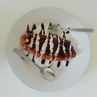 Delicious dessert at Loving Hut - Xalapa in Xalapa