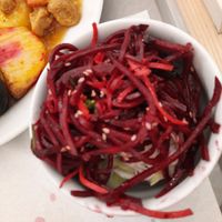 Salad buffet at Loving Hut - Vinohrady in Prague