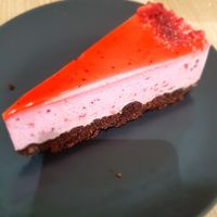 Erdbeer- Schokokuchen at Loving Hut - Vinohrady in Prague