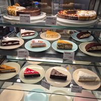 Cake selection at Loving Hut - Vinohrady in Prague